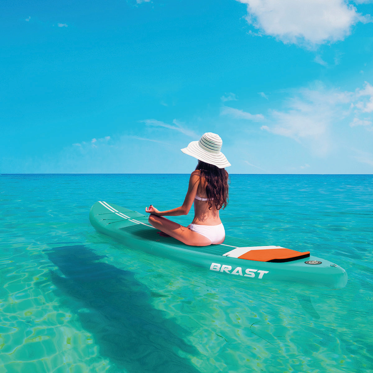 SUP Board aufblasbar TURTLE 320 petrol