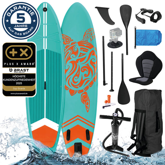 SUP Board aufblasbar TURTLE 320 petrol