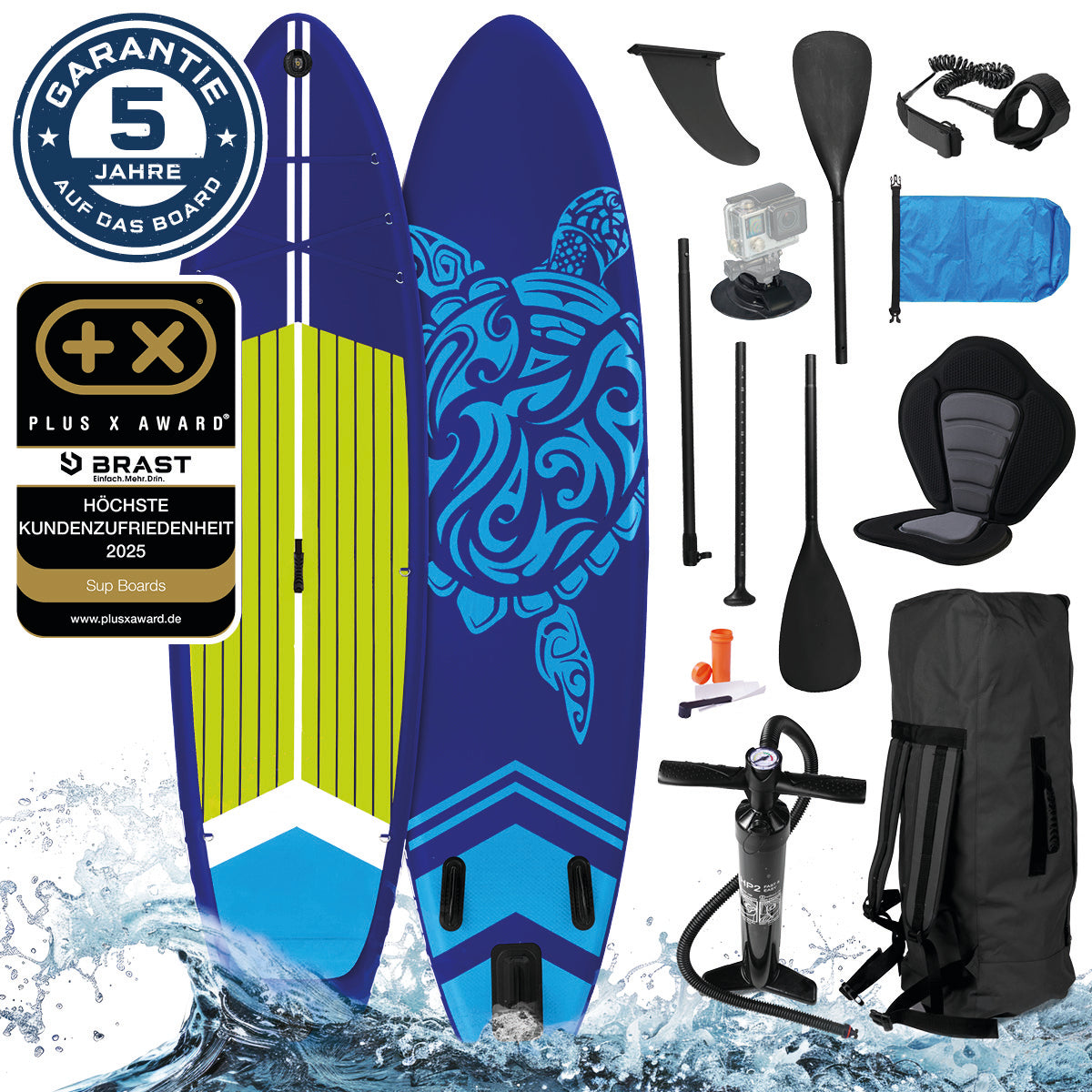 SUP Board aufblasbar TURTLE 320 dark blue
