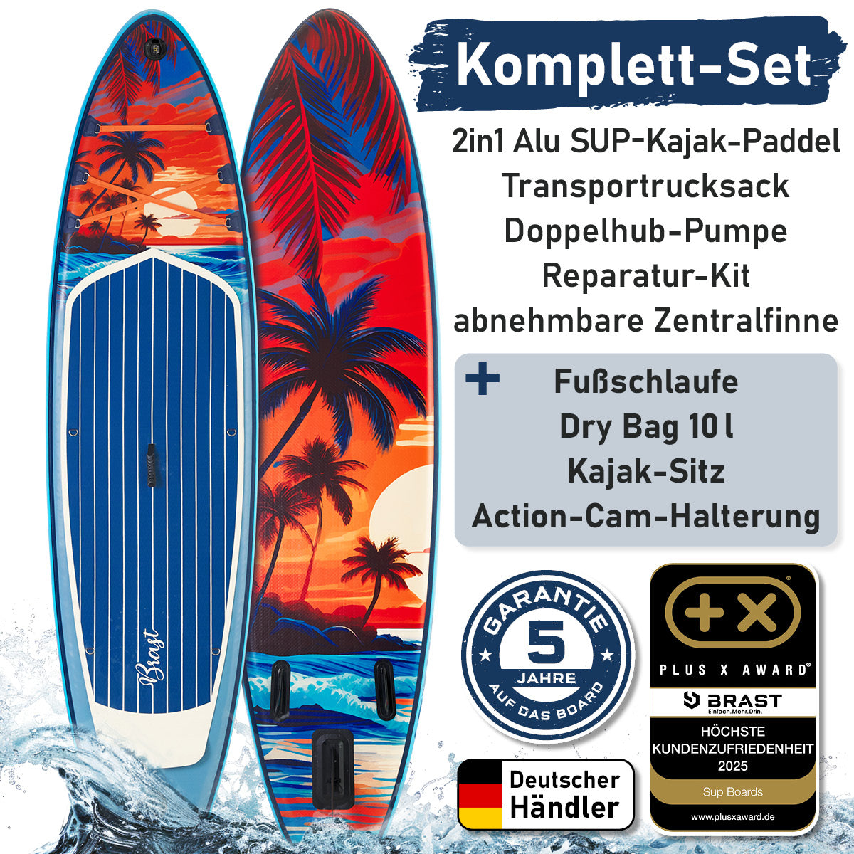 SUP Board aufblasbar TROPIC 320 Sunset