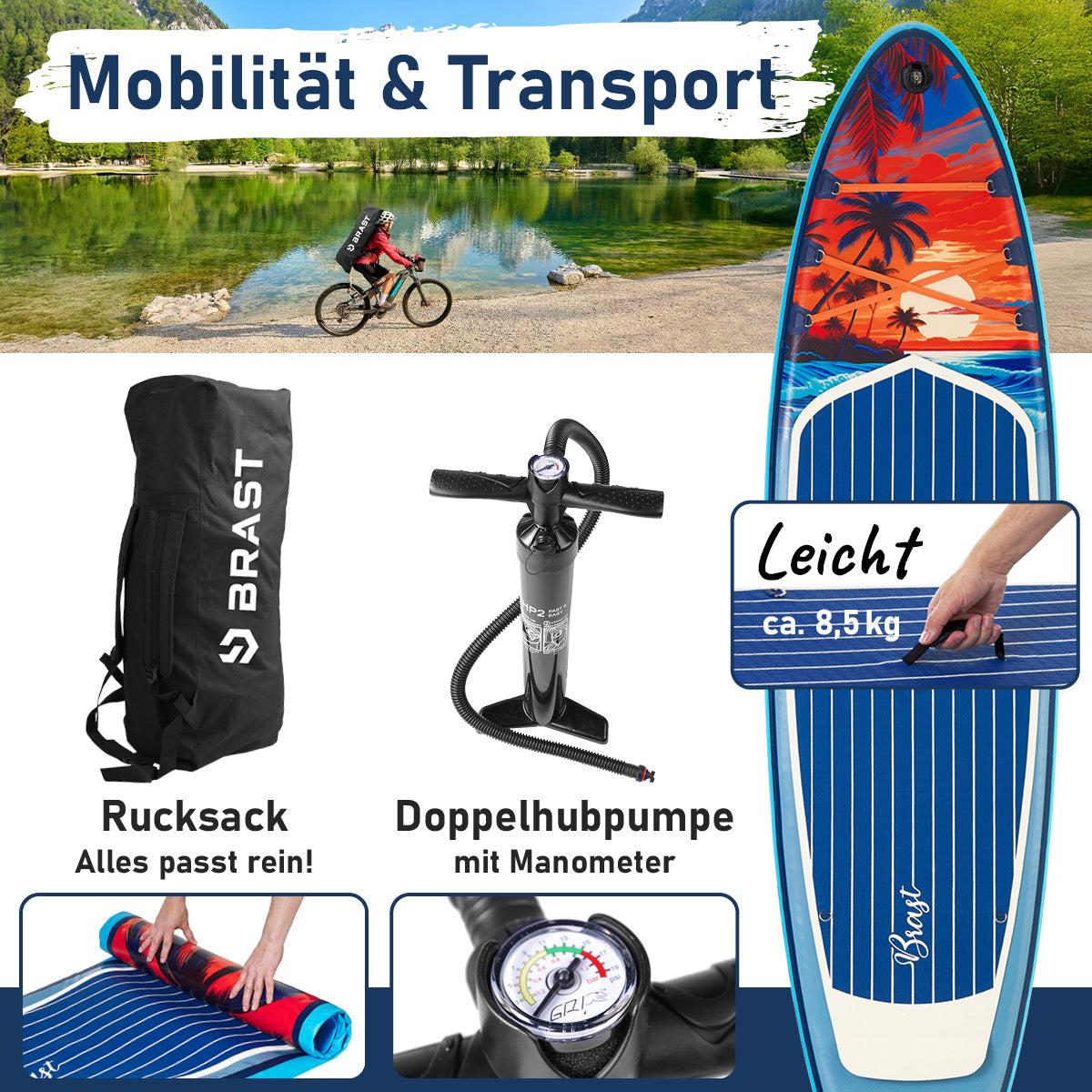 SUP Board aufblasbar TROPIC 320 Sunset