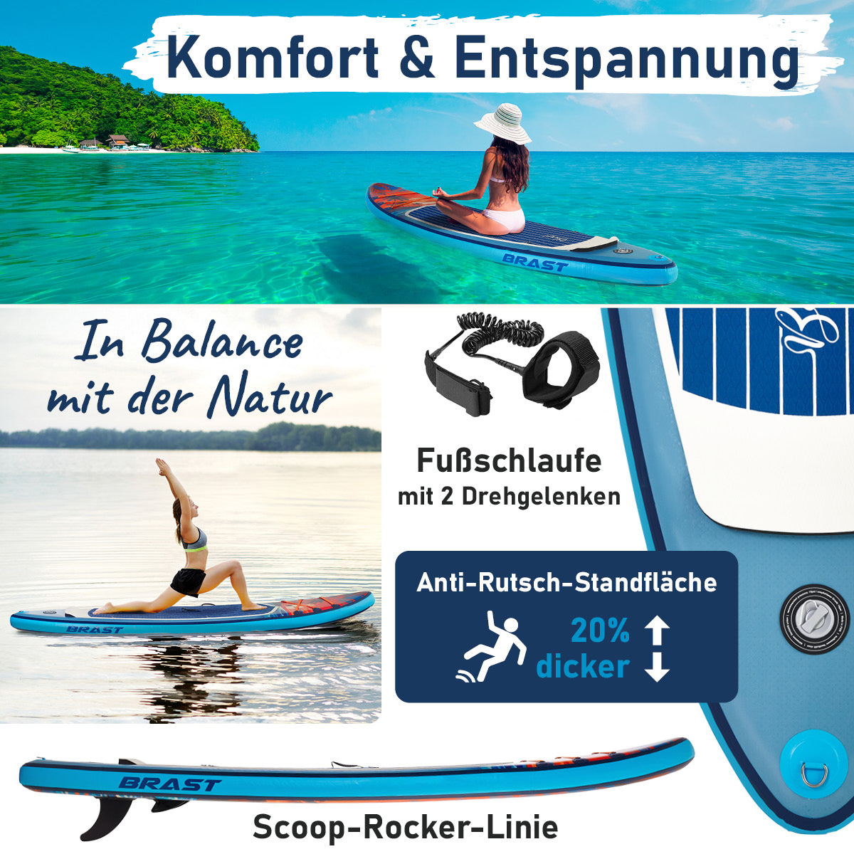 SUP Board aufblasbar TROPIC 320 Sunset
