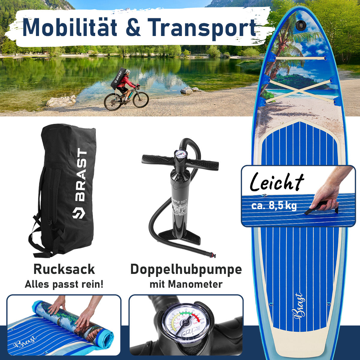 SUP Board aufblasbar TROPIC 320 Beach