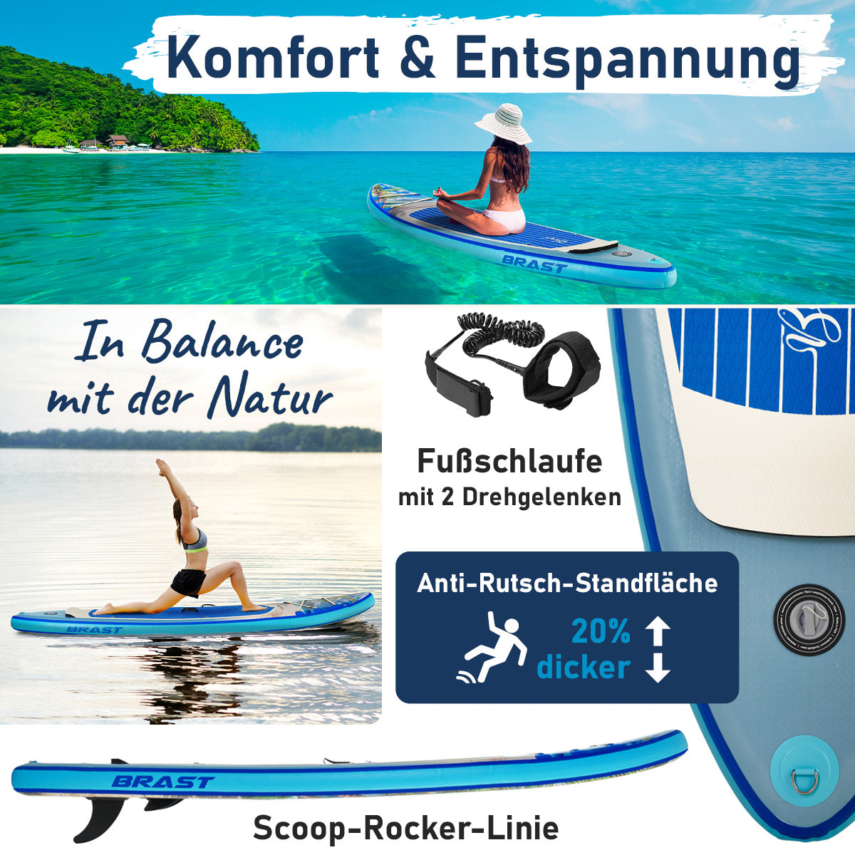 SUP Board aufblasbar TROPIC 320 Beach