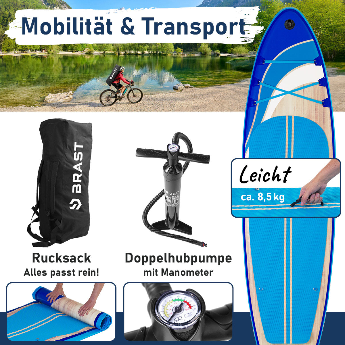 SUP Board aufblasbar TROPIC 320 Wave