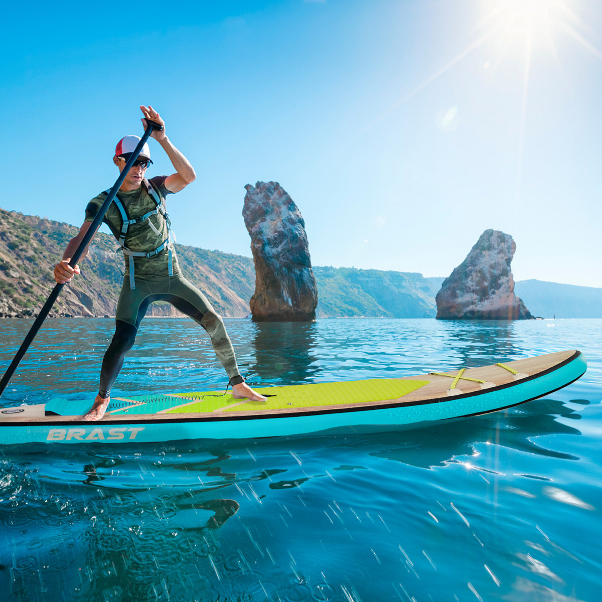 SUP Board aufblasbar TROPIC 320 petrol