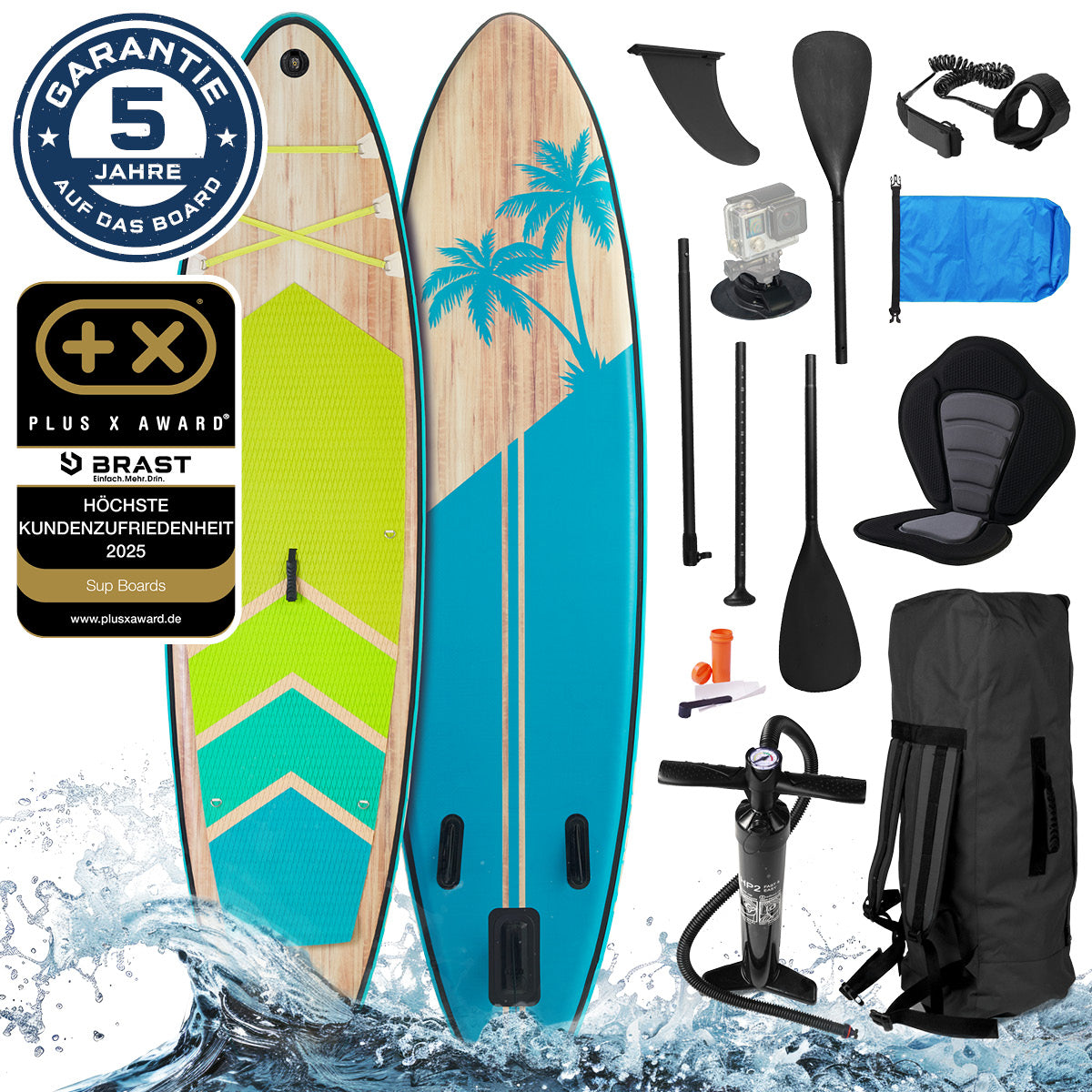SUP Board aufblasbar TROPIC 320 petrol
