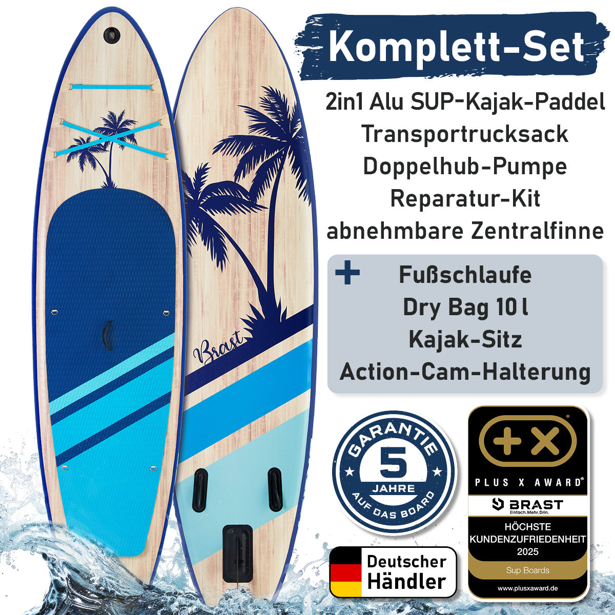 SUP Board aufblasbar TROPIC 320 blue