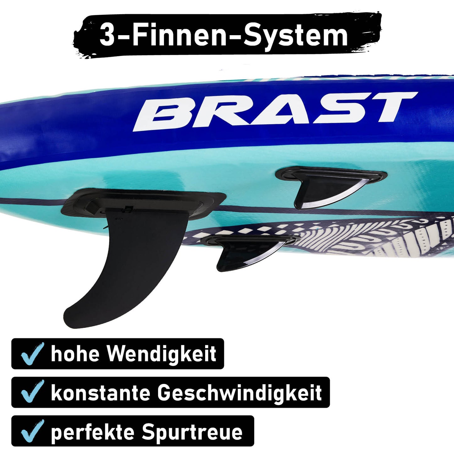 SUP Board aufblasbar LED SHARK 320 blue