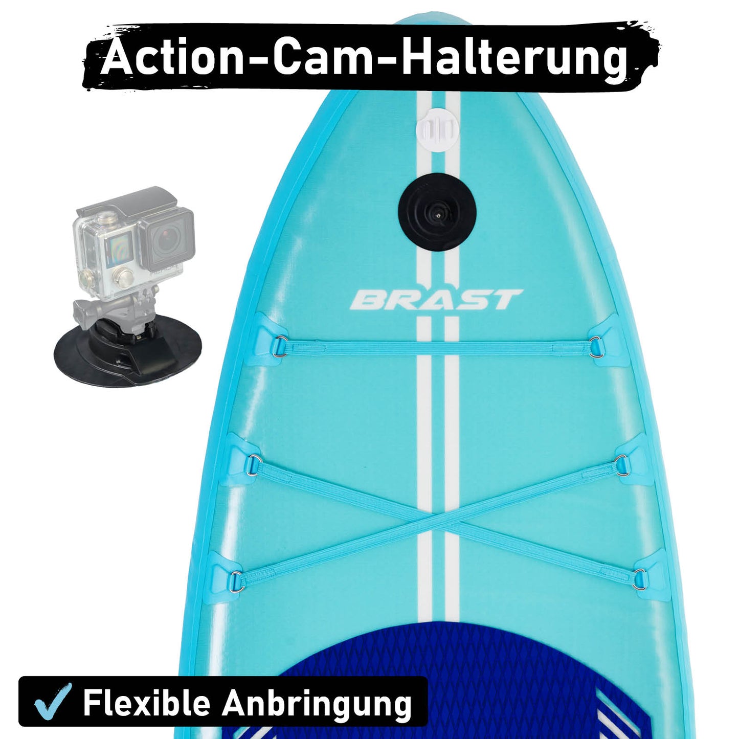 SUP Board aufblasbar LED SHARK 320 blue