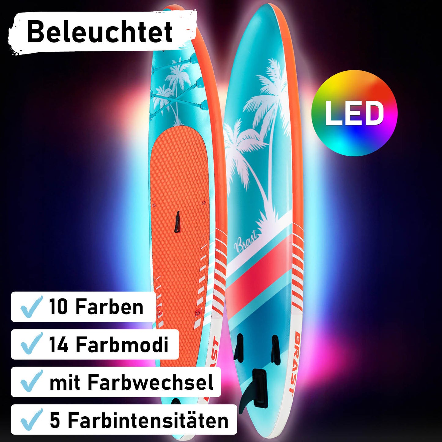 SUP Board aufblasbar LED HAWAII 320