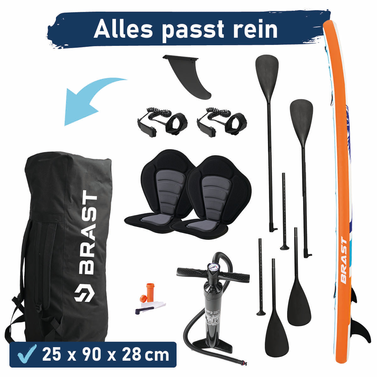 XXL SUP Board aufblasbar FAMILY HAWAII 370