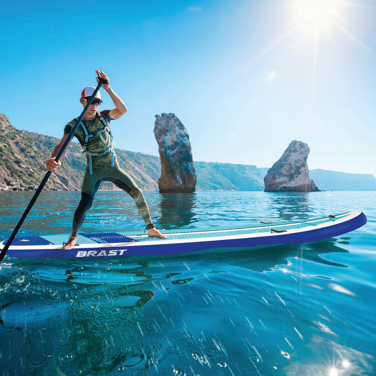 XXL SUP Board aufblasbar FAMILY SHARK 370