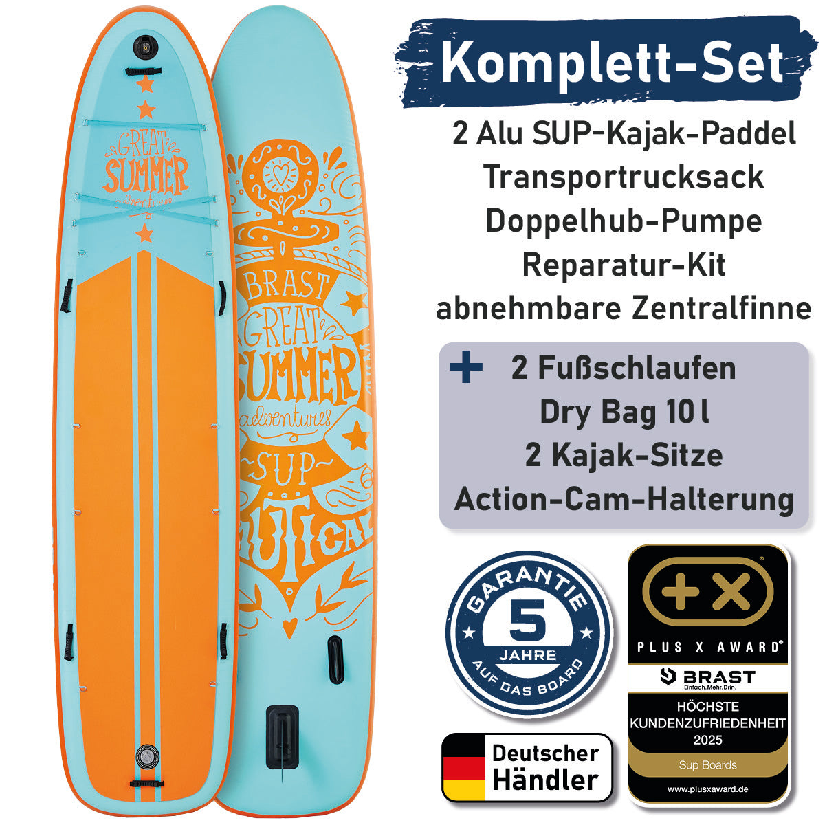 XXL SUP Board aufblasbar FAMILY SUMMER 370