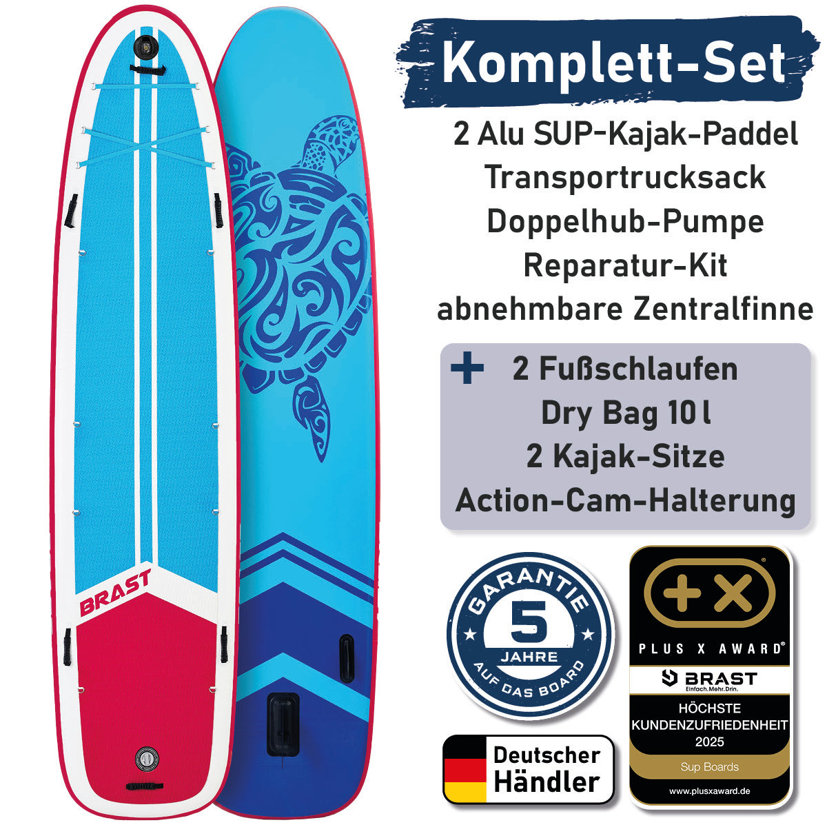 XXL SUP Board aufblasbar FAMILY TURTLE 370