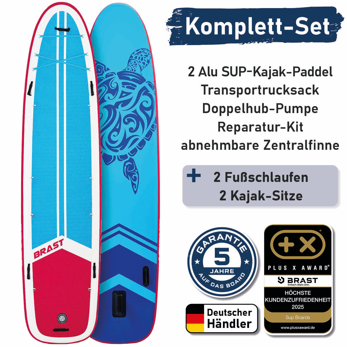 XXL SUP Board aufblasbar FAMILY TURTLE 370