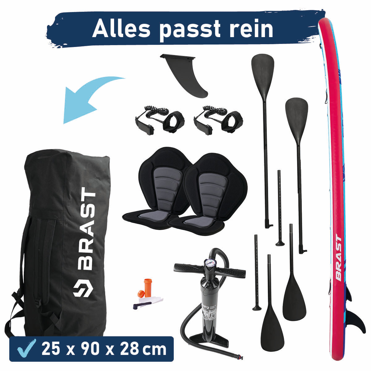 XXL SUP Board aufblasbar FAMILY TURTLE 370