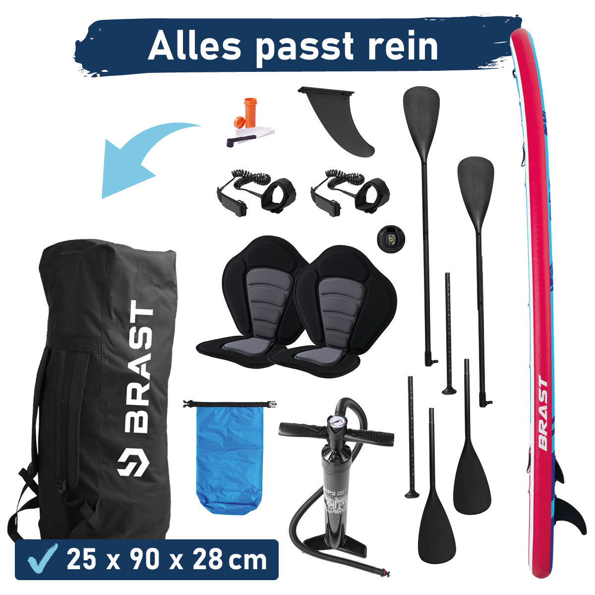 XXL SUP Board aufblasbar FAMILY TURTLE 370