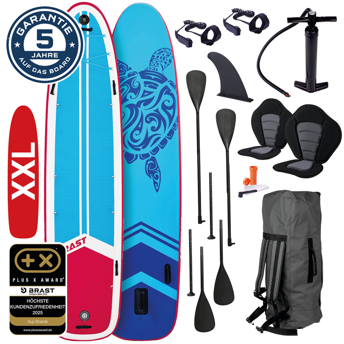 XXL SUP Board aufblasbar FAMILY TURTLE 370