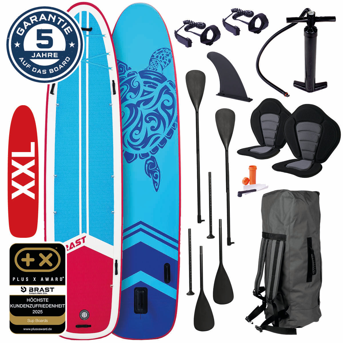 XXL SUP Board aufblasbar FAMILY TURTLE 370