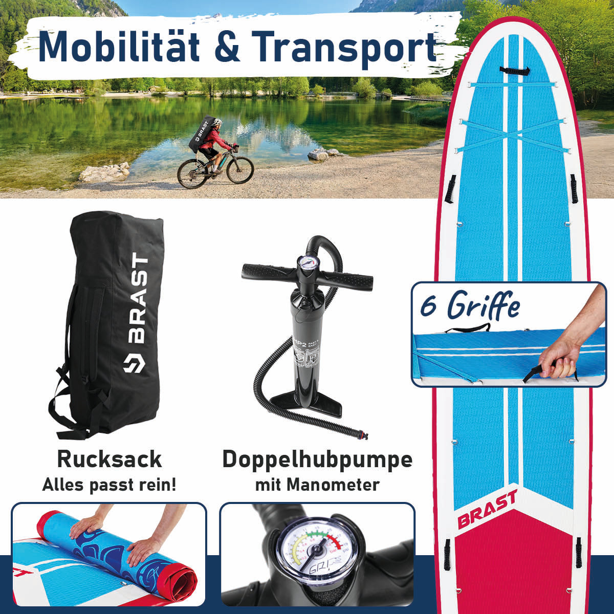 XXL SUP Board aufblasbar FAMILY TURTLE 370
