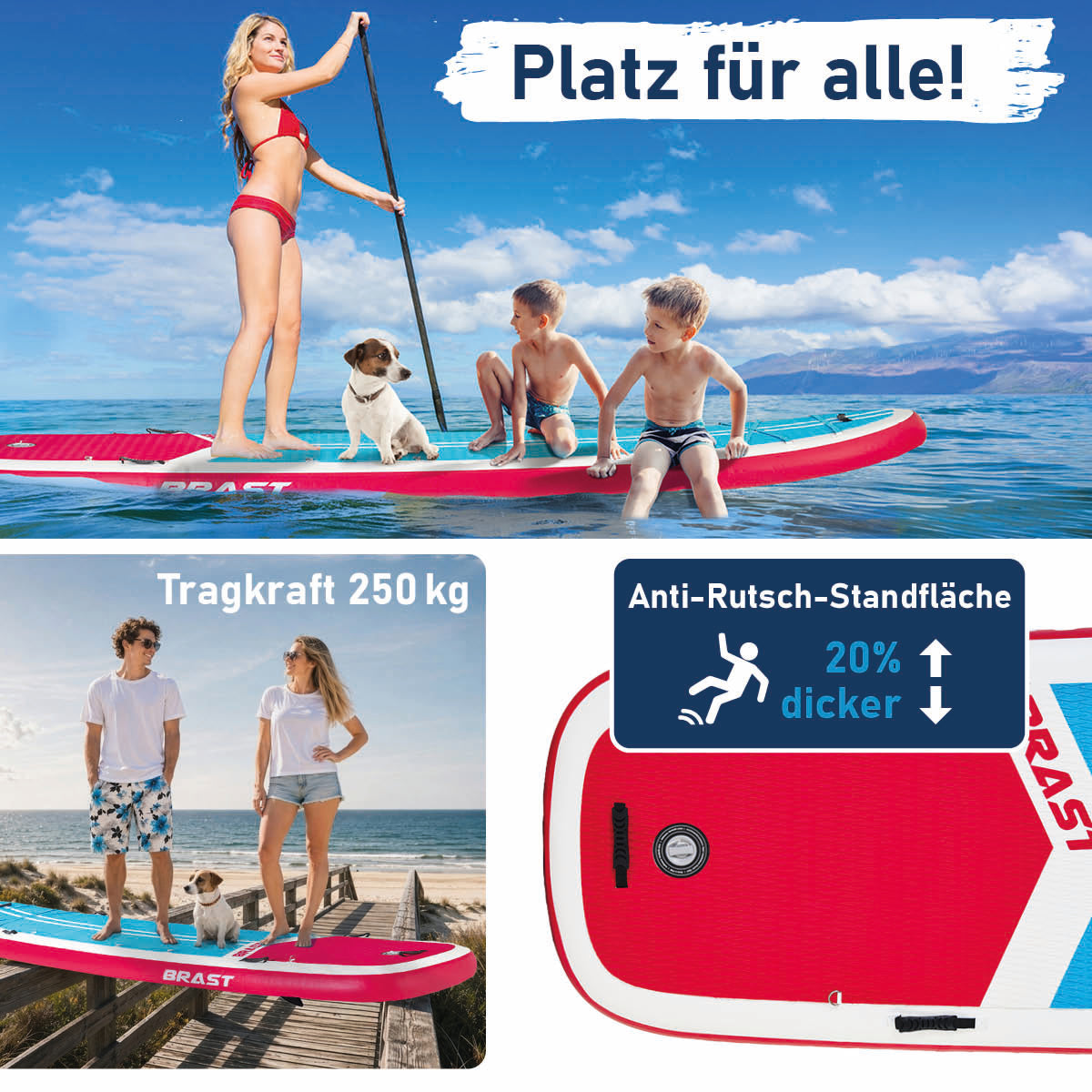 XXL SUP Board aufblasbar FAMILY TURTLE 370