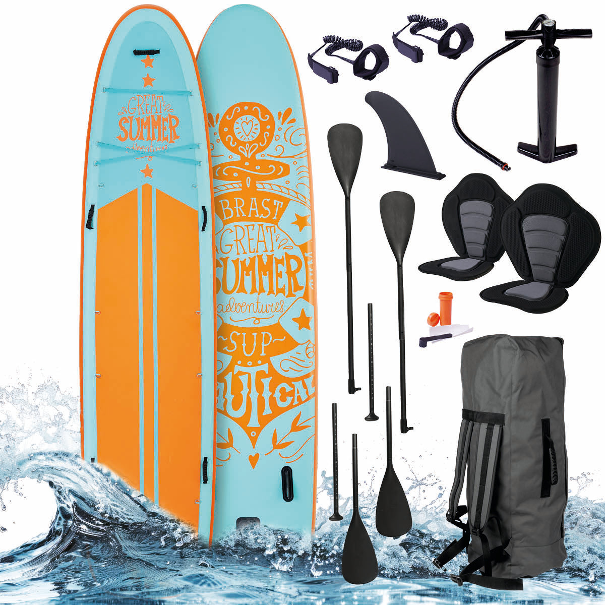 XXL SUP Board aufblasbar FAMILY SUMMER 370