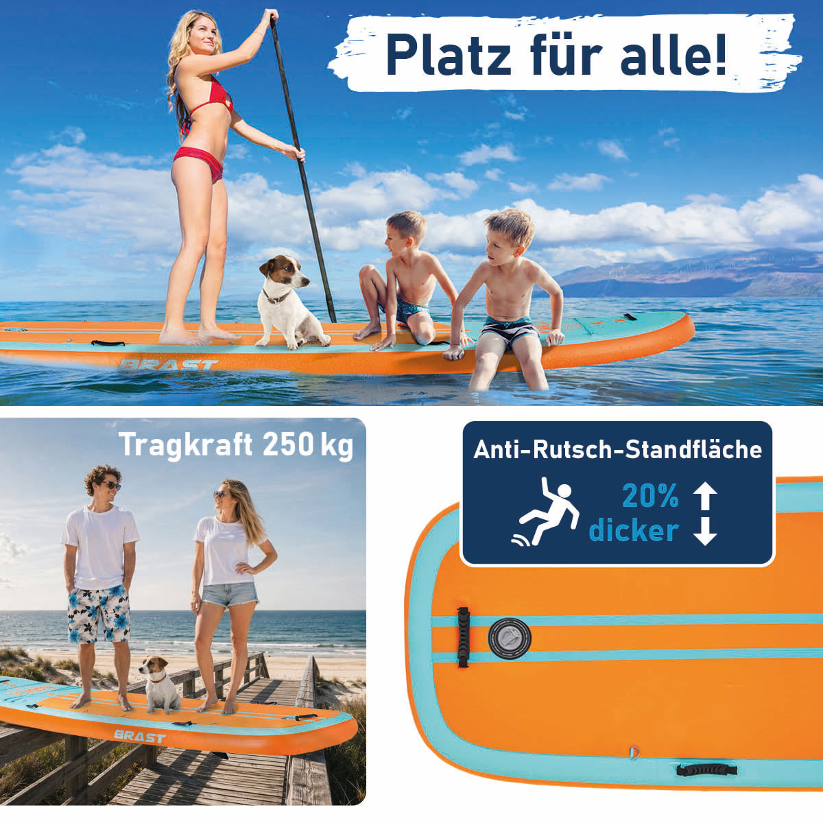 XXL SUP Board aufblasbar FAMILY SUMMER 370
