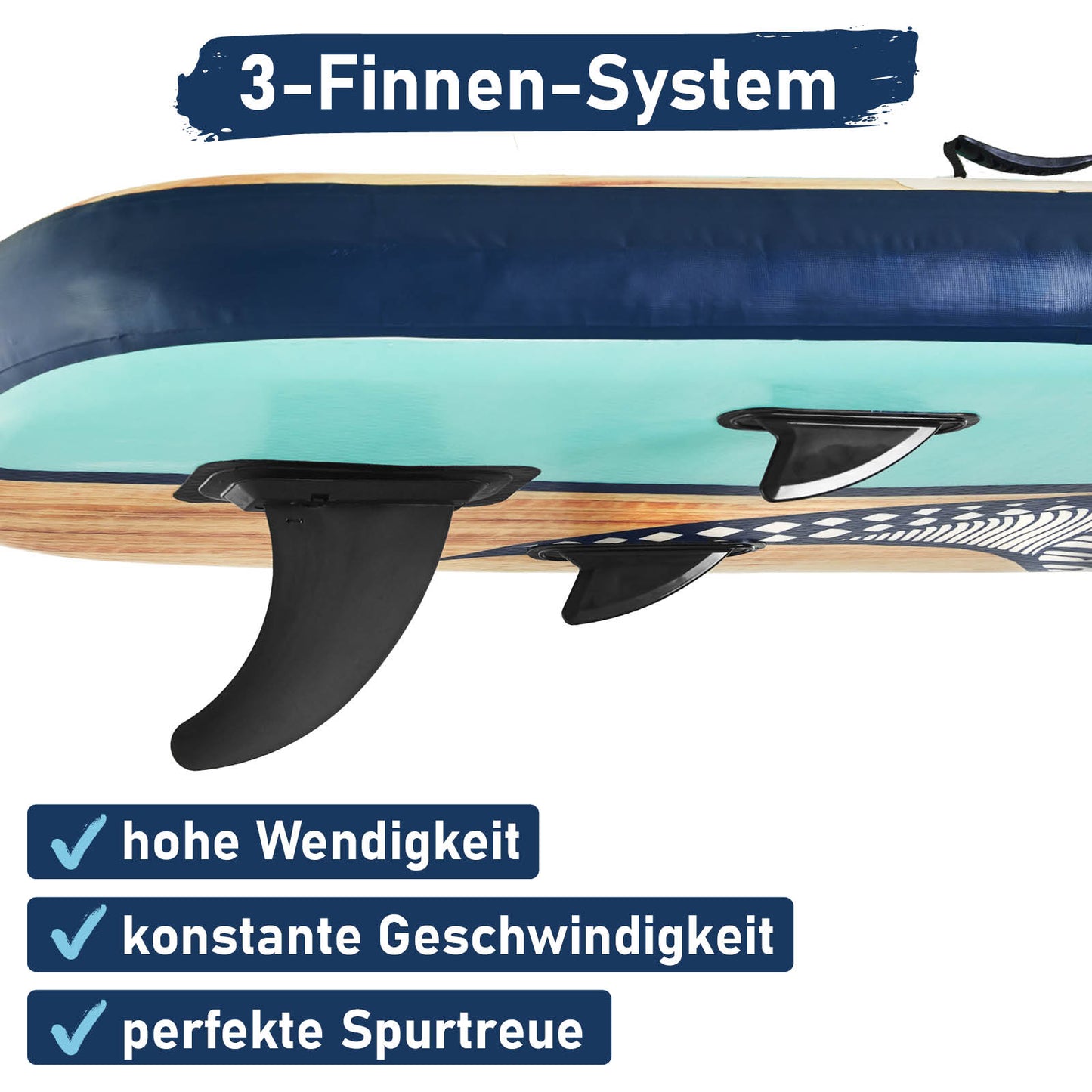 XXL SUP Board aufblasbar FAMILY SHARK natural 370