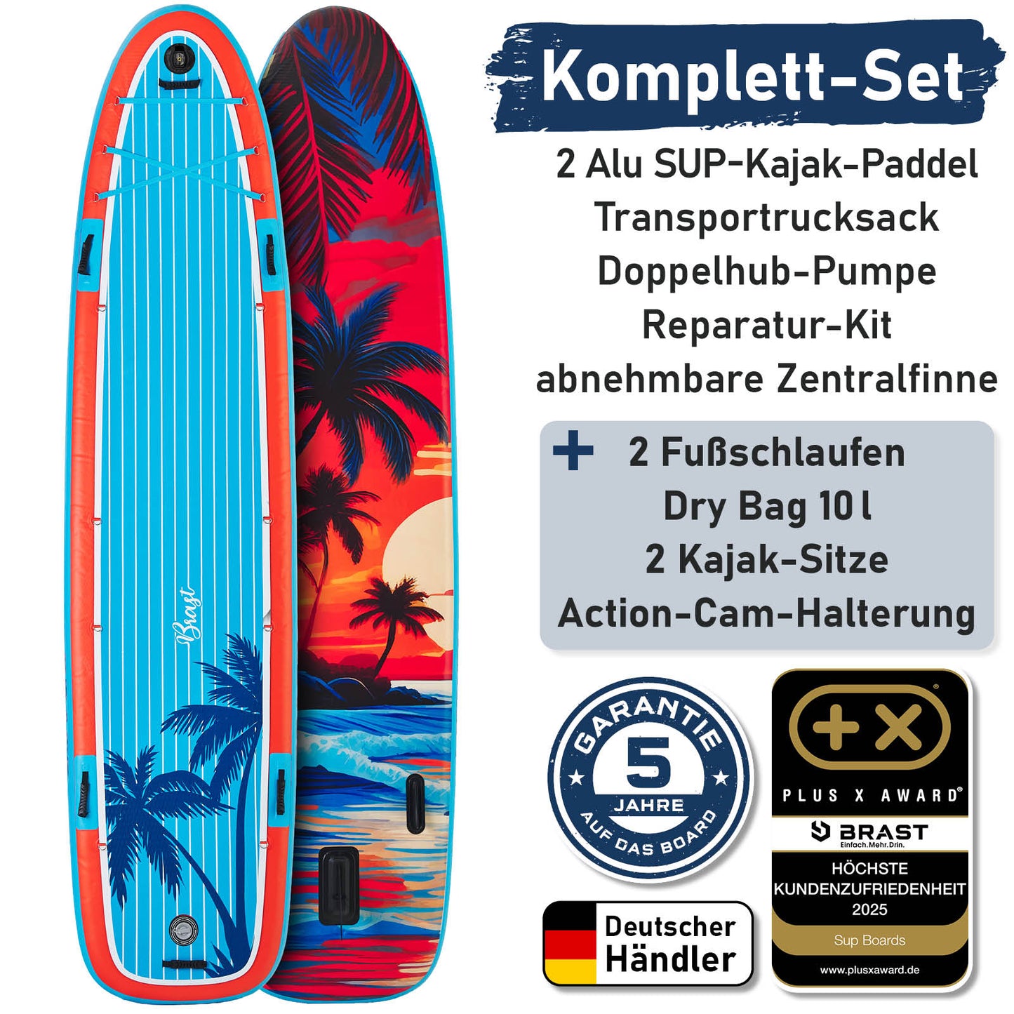 XXL SUP Board aufblasbar FAMILY SUNSET 370