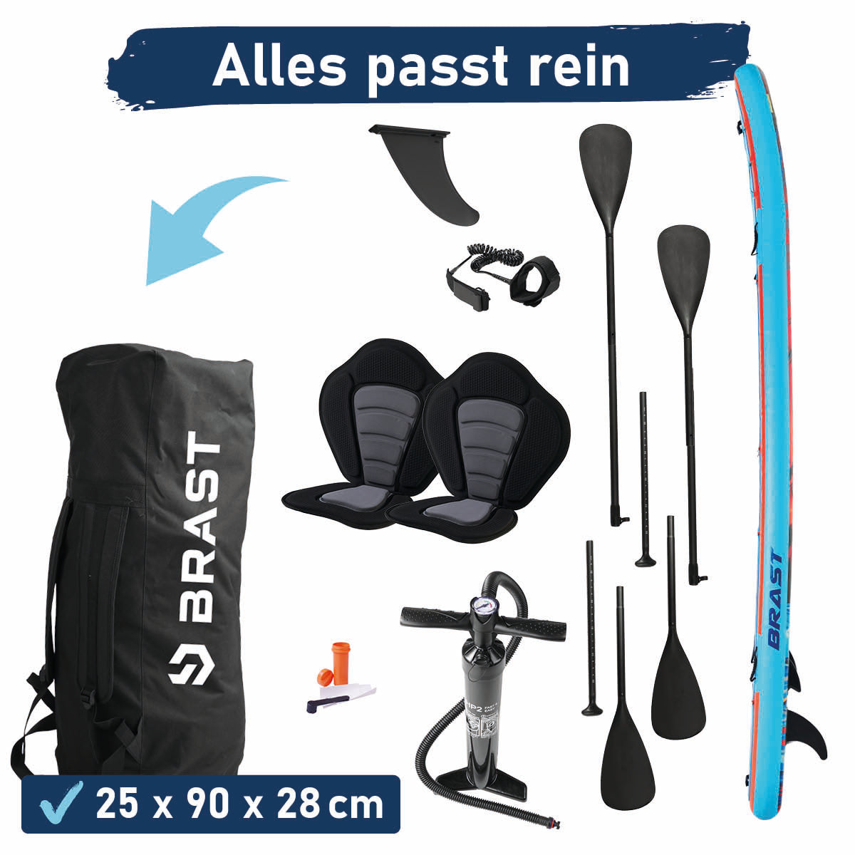 XXL SUP Board aufblasbar FAMILY SUNSET 370