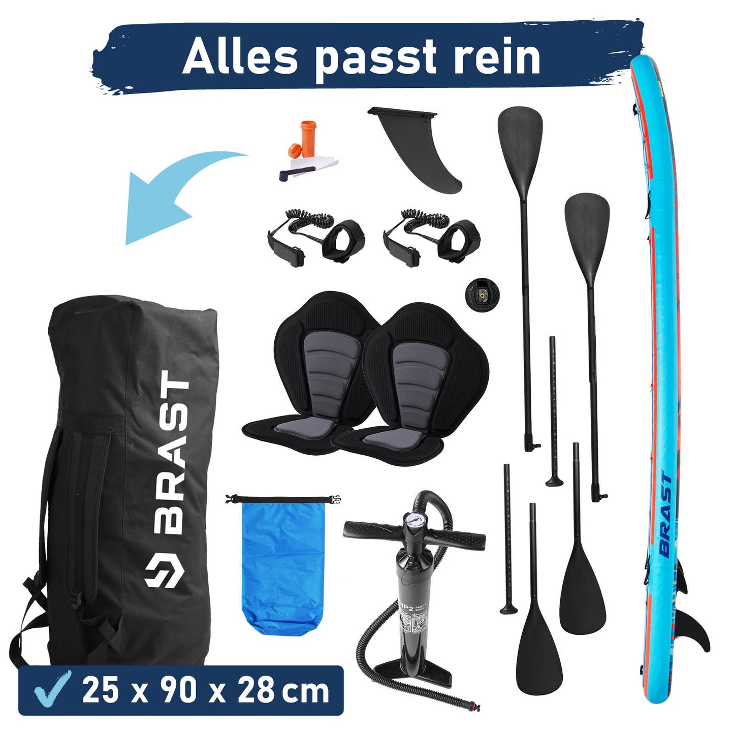 XXL SUP Board aufblasbar FAMILY SUNSET 370