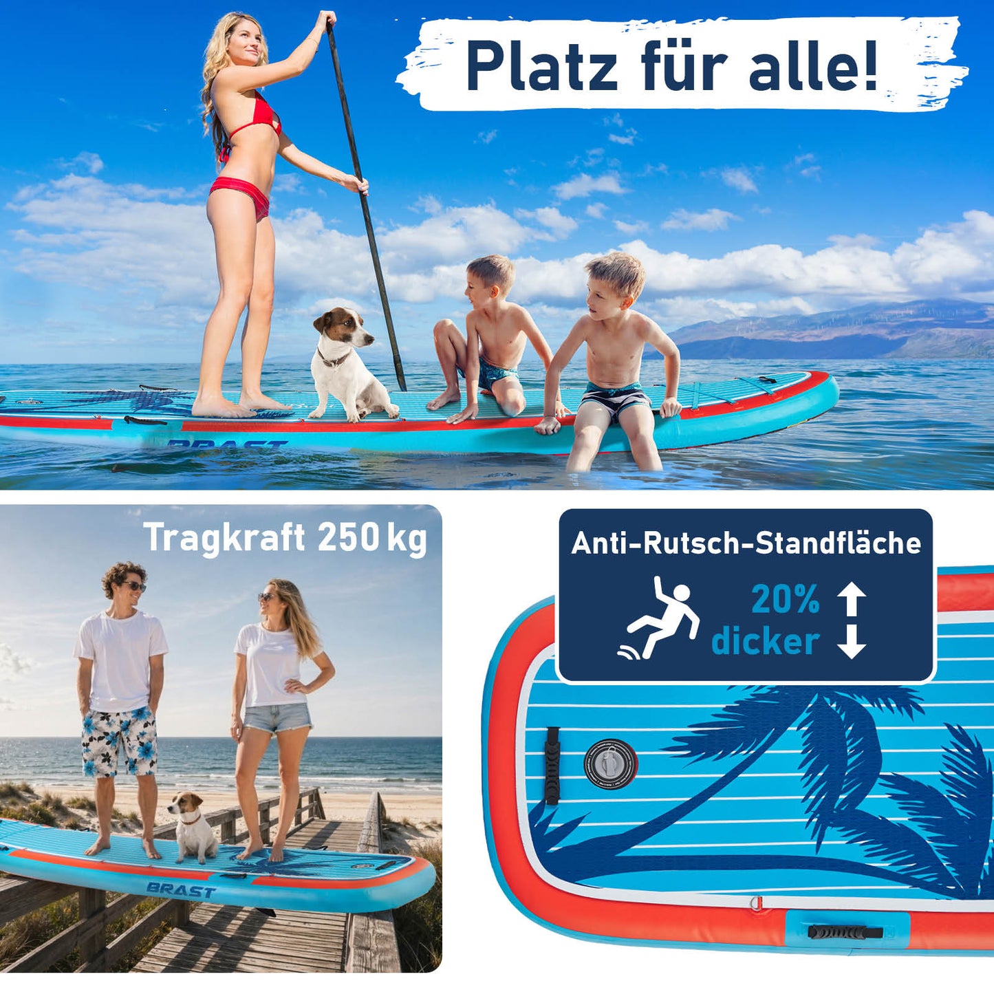 XXL SUP Board aufblasbar FAMILY SUNSET 370