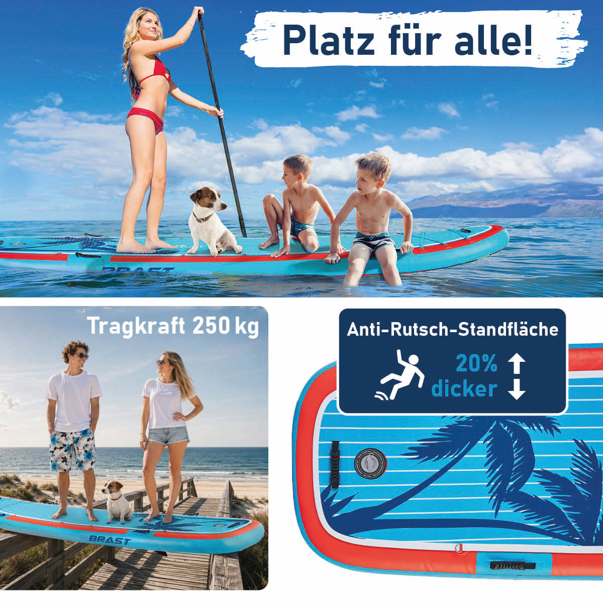 XXL SUP Board aufblasbar FAMILY SUNSET 370