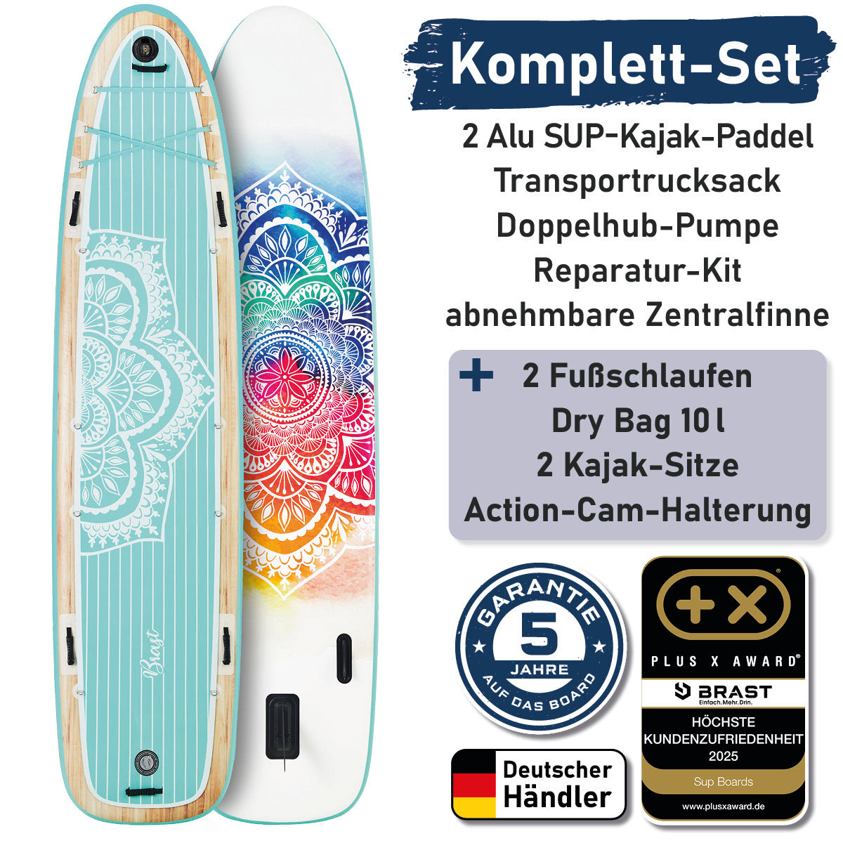 XXL SUP Board aufblasbar FAMILY MANDALA 370