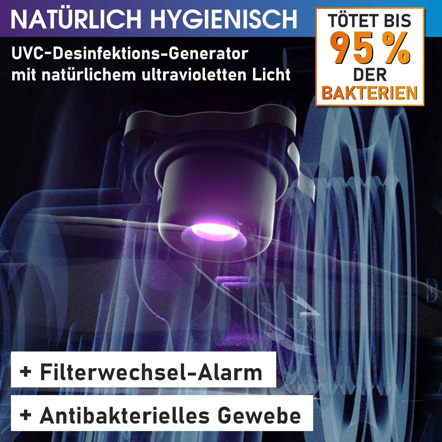 UVC-Desinfektions-Generator mit natürlichem UV-Licht, hygienischer Whirlpool Outdoor Zubehör.