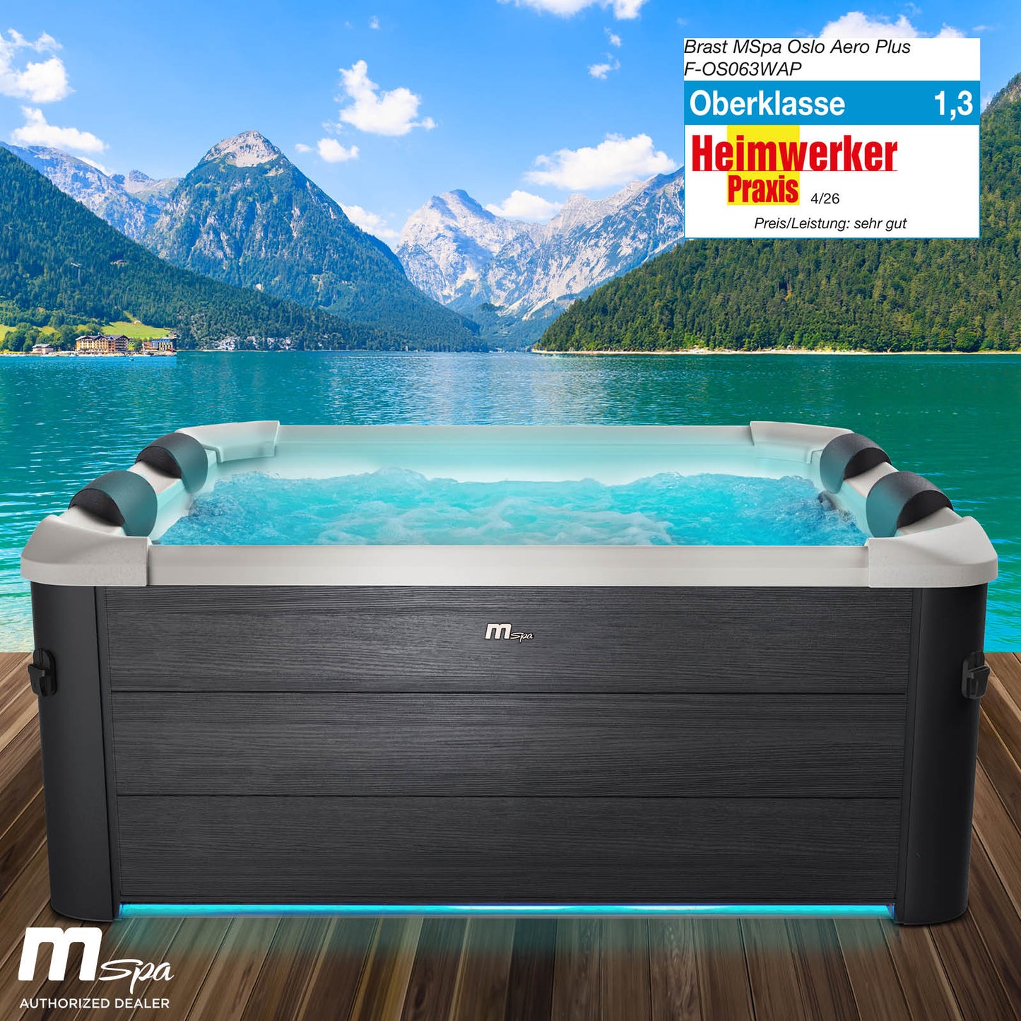 BRAST MSpa Whirlpool OSLO AERO PLUS 6 Personen mit LED