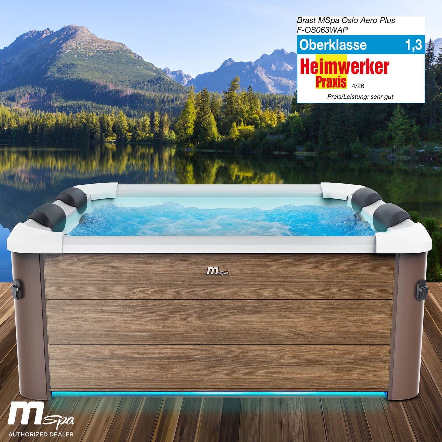 BRAST MSpa Whirlpool OSLO AMBER AERO PLUS 6 Personen