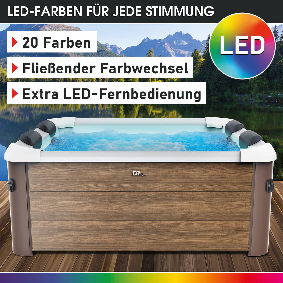BRAST MSpa Whirlpool OSLO AMBER AERO PLUS 6 Personen