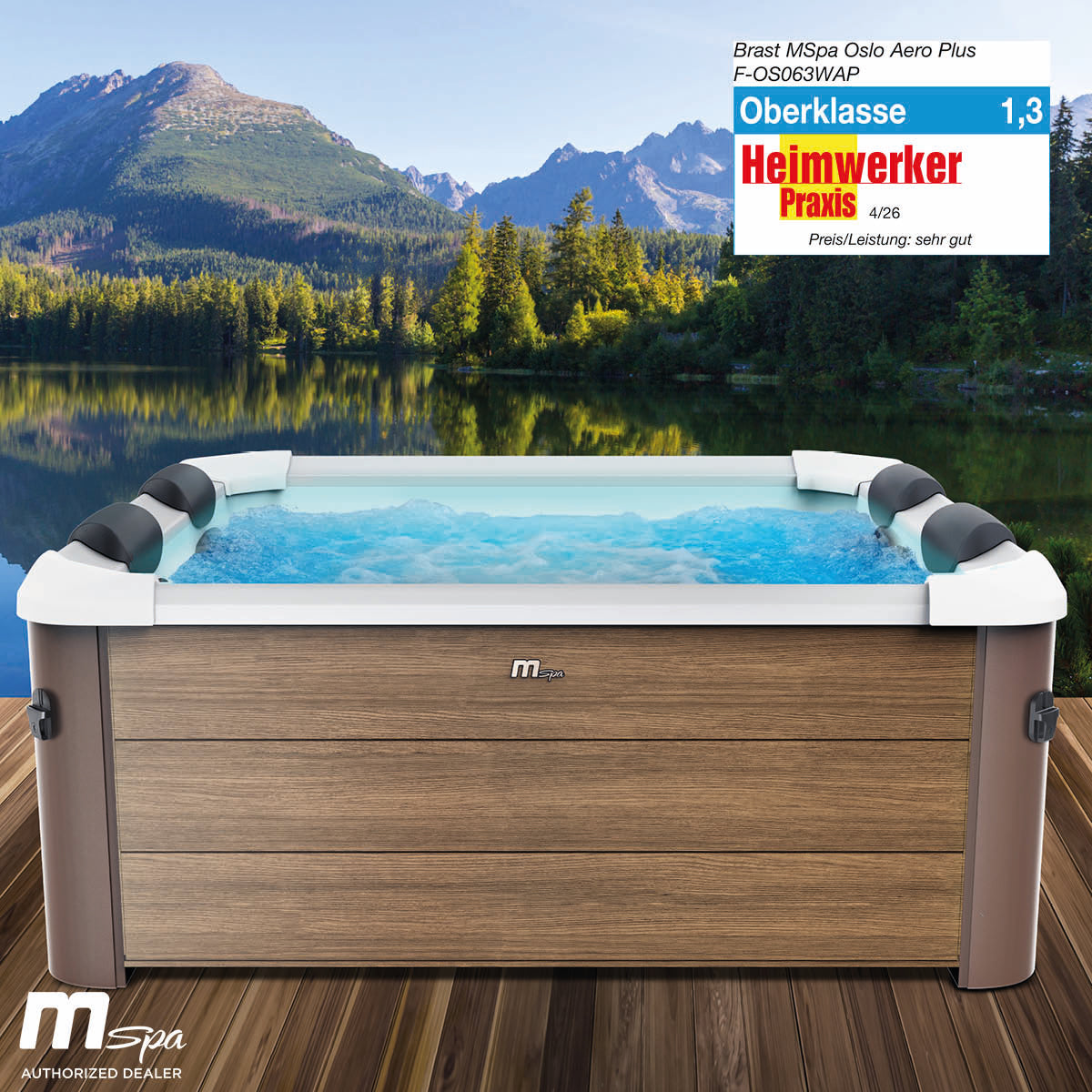 BRAST MSpa Whirlpool OSLO AMBER AERO PLUS 6 Personen