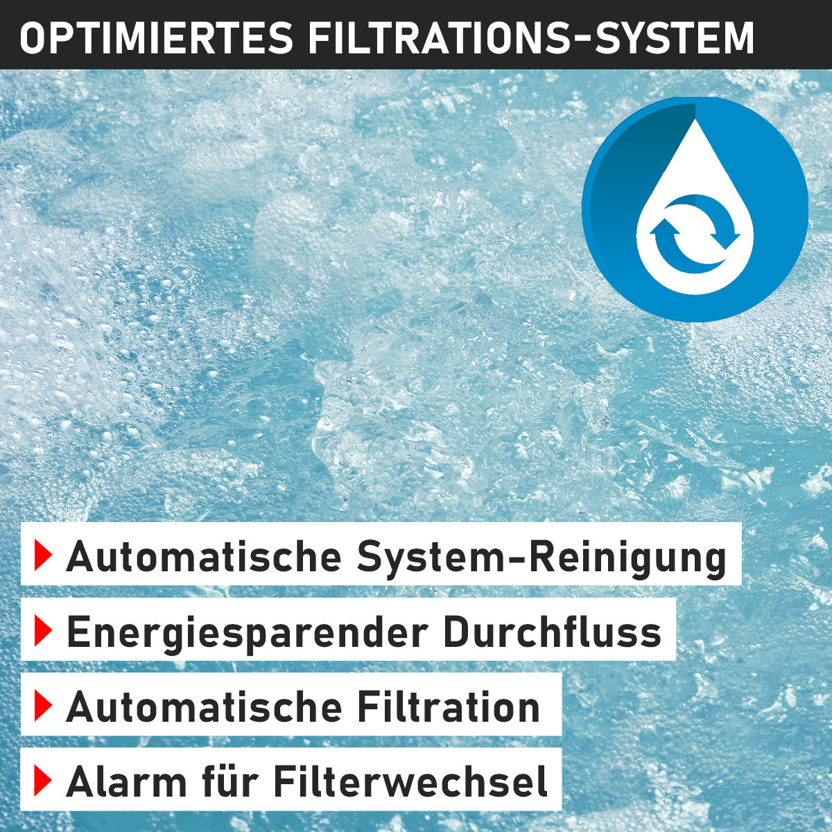 BRAST Mspa Whirlpool OSLO 6 Personen mit LED