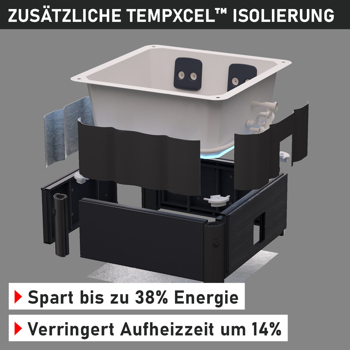 BRAST Mspa Whirlpool OSLO SAPPHIRE 6 Personen mit LED