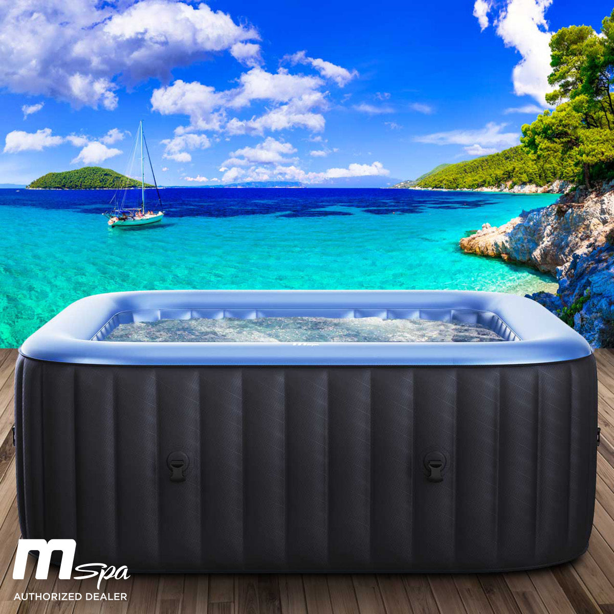 Aufblasbarer Whirlpool MSpa TEKAPO COMFORT 6 Personen