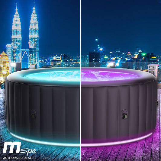 BRAST Aufblasbarer Whirlpool MSpa AURORA URBAN 6 Personen mit LED