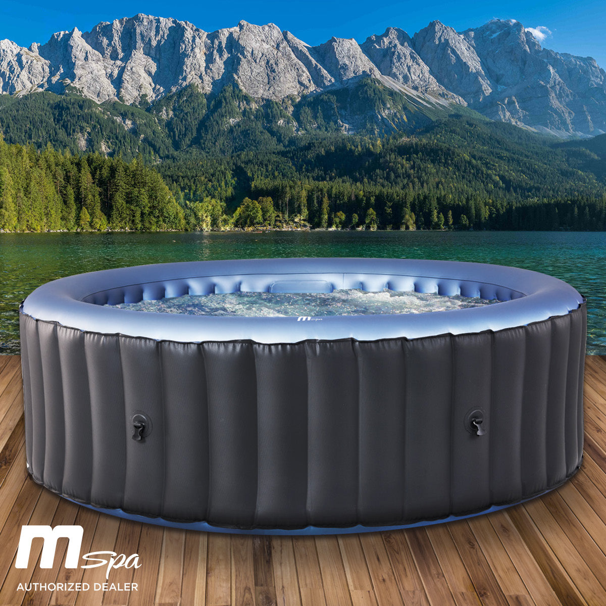 BRAST Aufblasbarer Whirlpool XXL MSpa BERGEN COMFORT 8 Personen