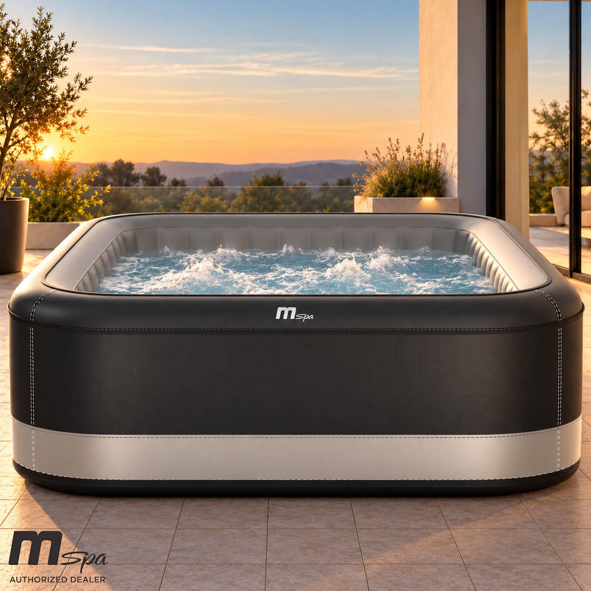 BRAST Aufblasbarer Whirlpool MSpa Premium PORTLAND