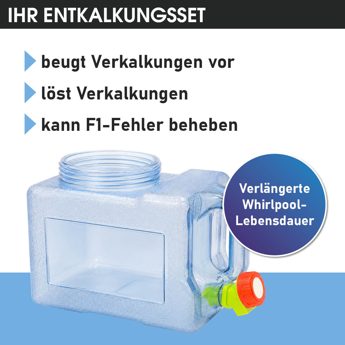 Entkalkungsset für MSpa Whirlpools der Comfort-Serie