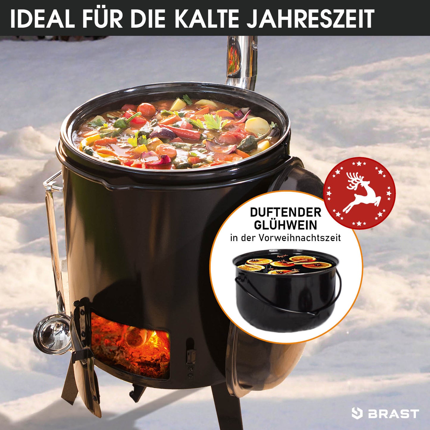 Gulaschkanone Eintopfofen DELUXE 8tlg
