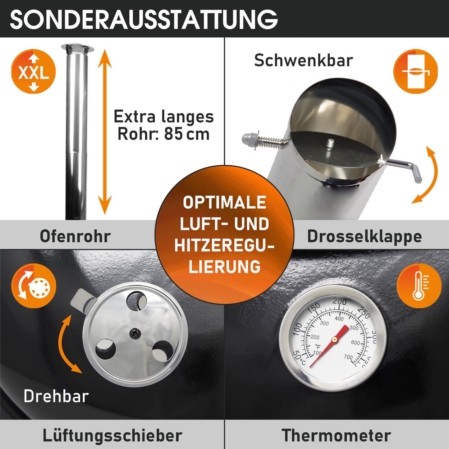 Gulaschkanone Eintopfofen DELUXE 8tlg
