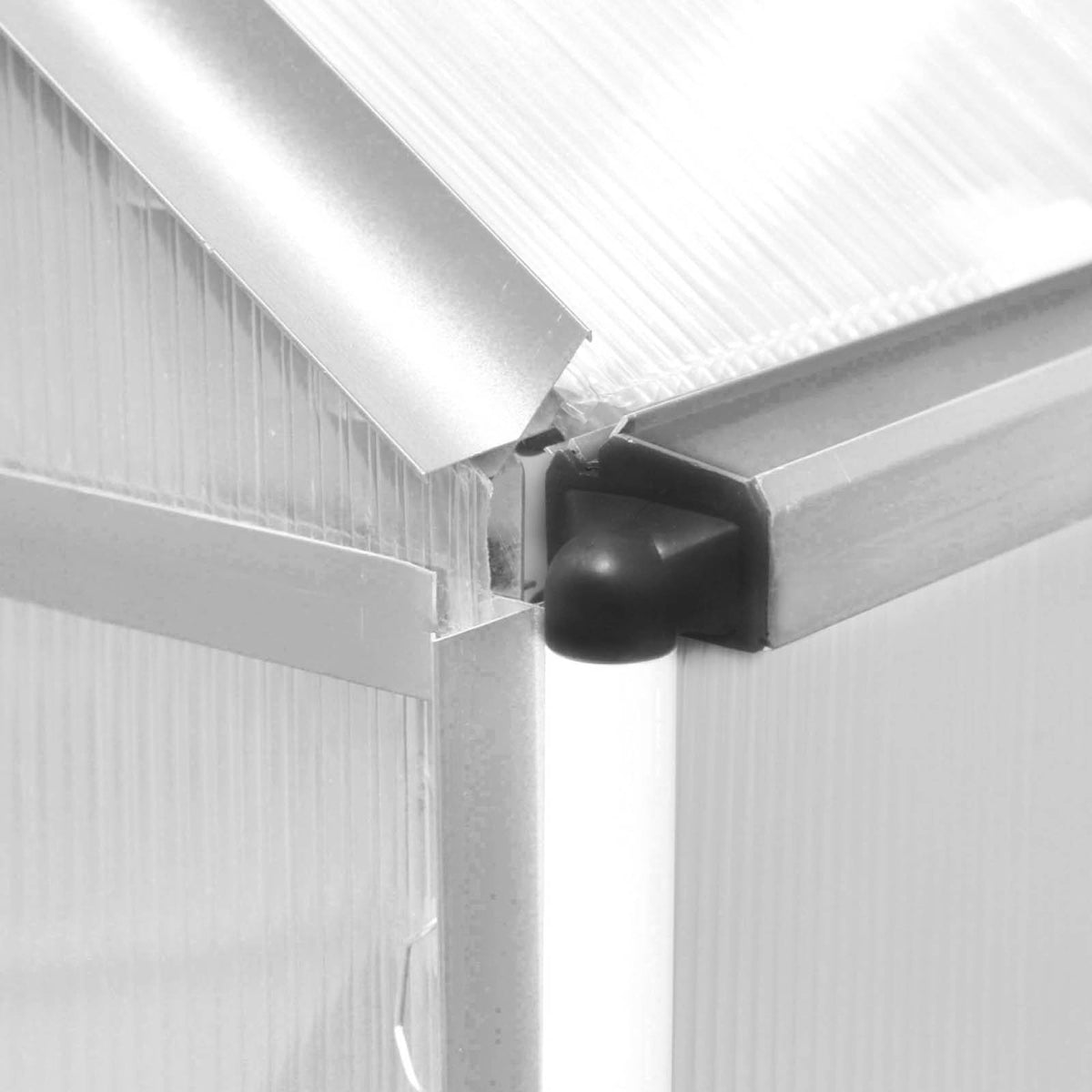 Aluminium-Gewächshaus 190x190x195